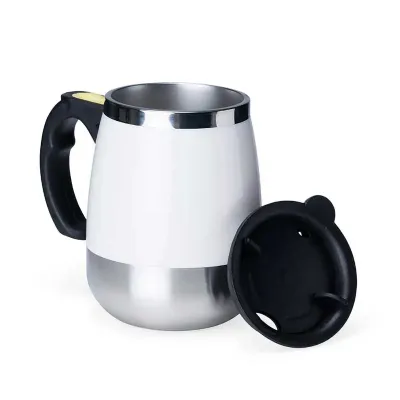 Caneca branca com Misturador 350ml