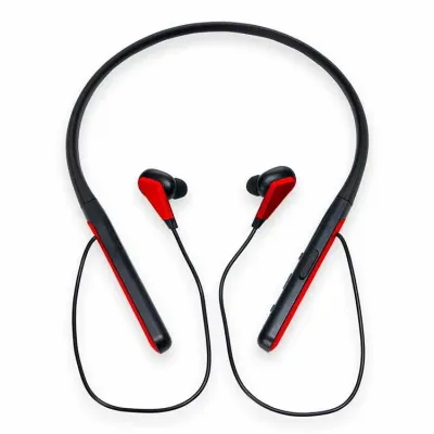 Fone de Ouvido Bluetooth preta e vermelho - 1449377