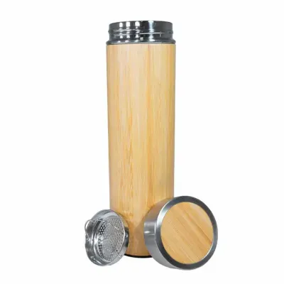 Garrafa Bambu Parede Dupla 500 ml com Infusor - 1461287