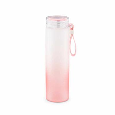 Squeeze de vidro rosa personalizado