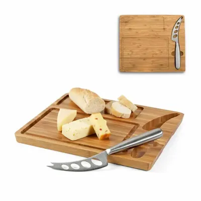 Tábua de queijos em bambu com faca 939751