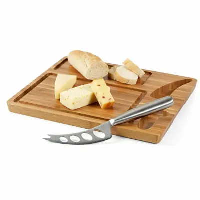 Tábua de queijos em bambu com faca 939752 - 1514357