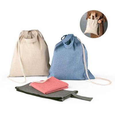 Sacola tipo mochila com algodão reciclado - 1590300