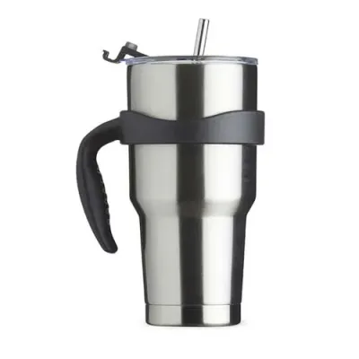 Caneca térmica de inox com capacidade para 800 ml