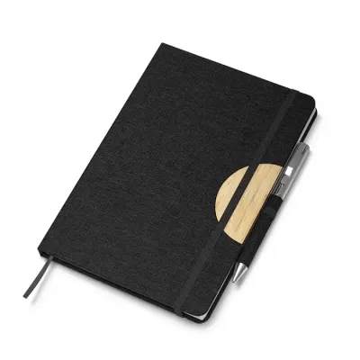 Caderno de anotações preto