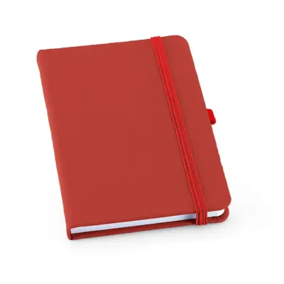 Caderno de capa dura vermelho