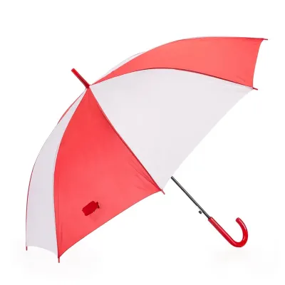 Guarda chuva branco e vermelho