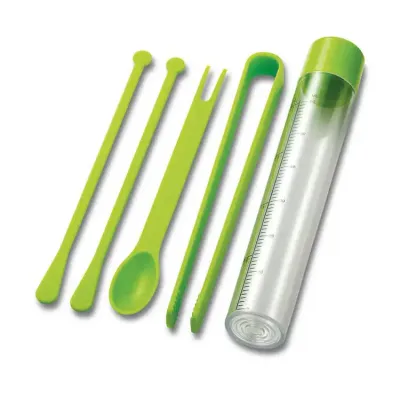 Kit Coquetel com Dosador e Agitador verde