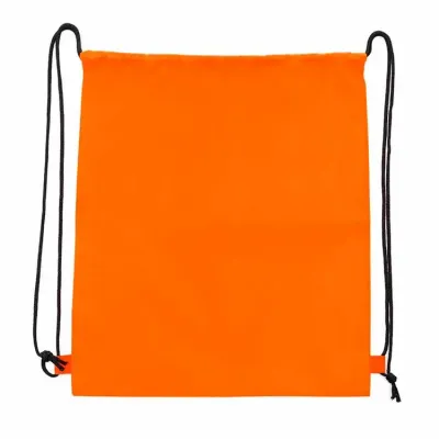 Mochila saco em nylon personalizado laranja - 1522415
