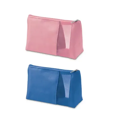 Bolsa de cosméticos - rosa e azul - 1750073