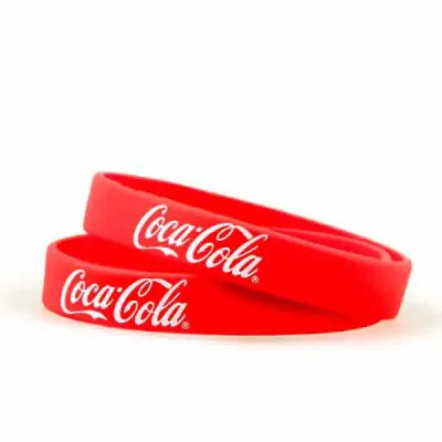 Pulseira emborrachada vermelha