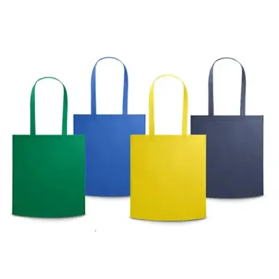Sacola TNT: verde, azul, amarela e azul escuro