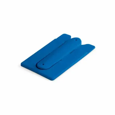 Adesivo porta cartão de silicone para celular azul - 925717
