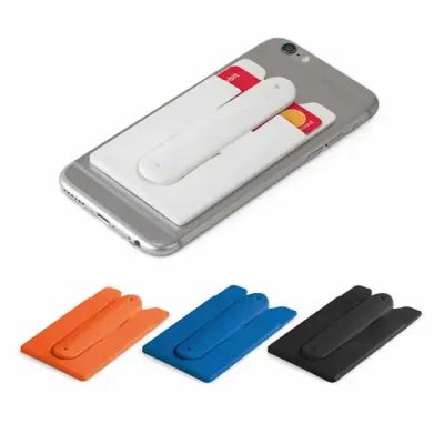 Adesivo porta cartão de silicone para celular- cores - 925716