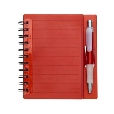 Bloco de anotações com caneta vermelho - 416375
