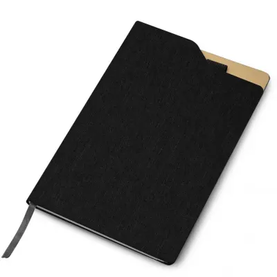 Caderno de anotações com suporte para caneta (capa reciclável) - 1880775