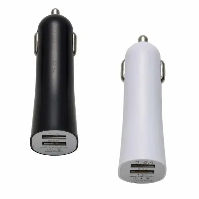 Carregador USB veicular de plástico - 535995