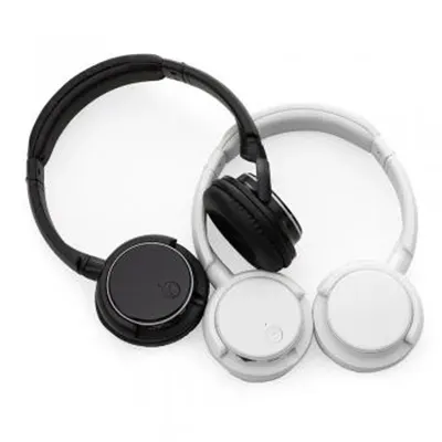 Headfone wireless: preto e branco