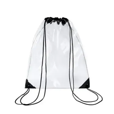 mochila saco Transparente PVC preto - 1900854
