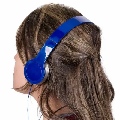 Fone de ouvido com fio azul - 1074342