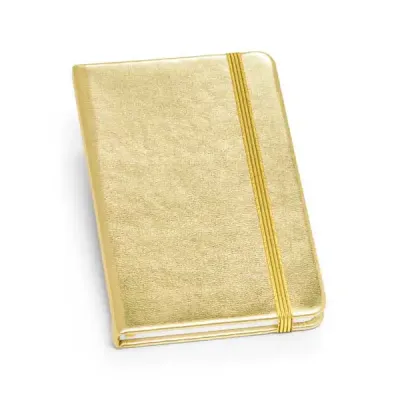 Caderno dourado com 80 folhas não pautadas - 858698