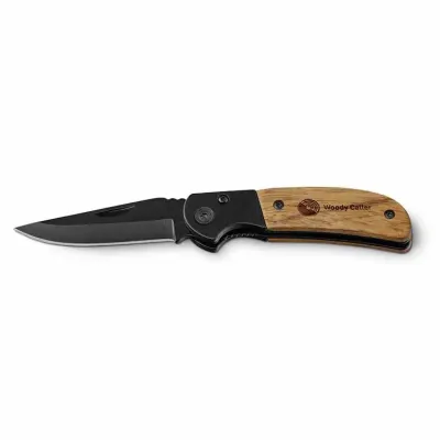 Canivete em aço inox e madeira - 1403657