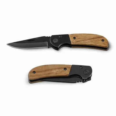 Canivete em aço inox e madeira - 1403655