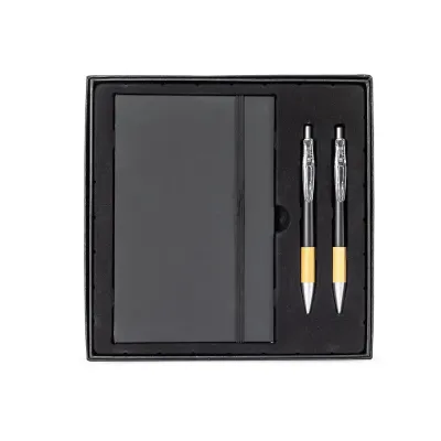 Kit executivo preto com três peças