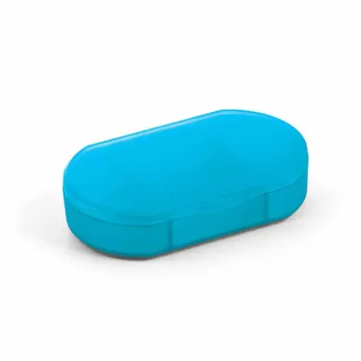 Porta comprimidos personalizado azul com 3 divisórias  - 931751