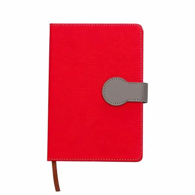 Bloco de Anotações Personalizado vermelho