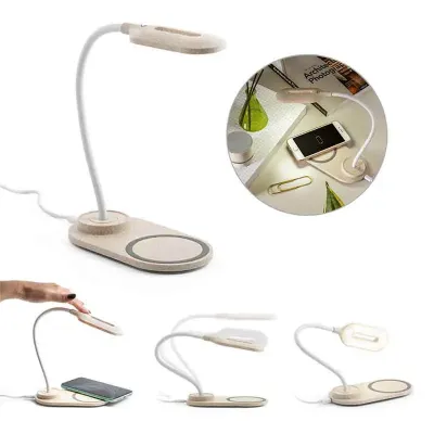 Luminária de mesa Ecológica personalizada com carregador wireless - 1330316