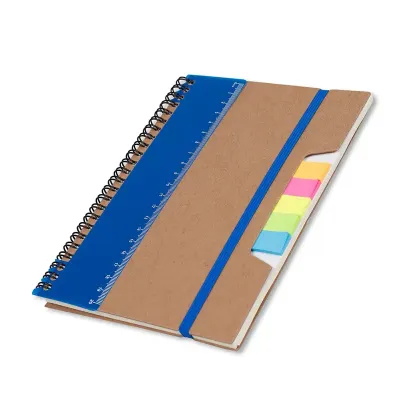 Caderno de anotações com detalhe azul - 1772255