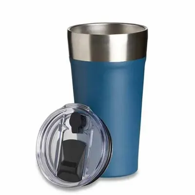 Copo Térmico Azul com Canudo - 1693531