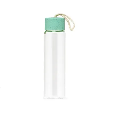 Garrafa de vidro 330ml com tampa verde