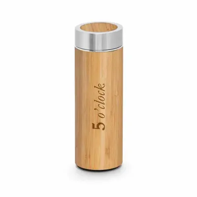 Garrafa Térmica de Bambu Personalizada - 1229076