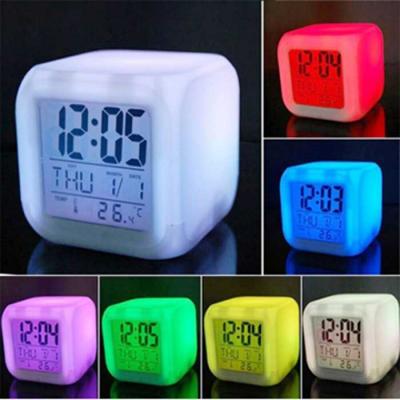Relógio Cubo Luz LED - opçoes de cores - 1511310