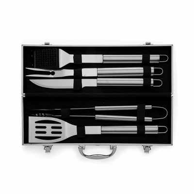 Kit churrasco 5 peças com maleta