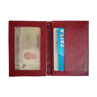 Porta CNH vermelho com porta cartões - 1727609