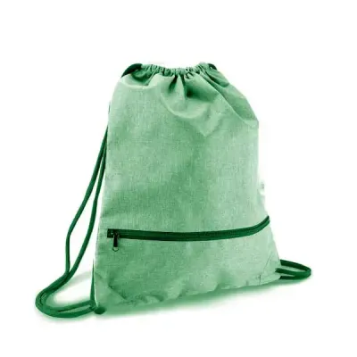 Mochila saco verde bom bolso frontal - 764697