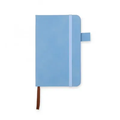 Caderneta em PU Personalizada - azul