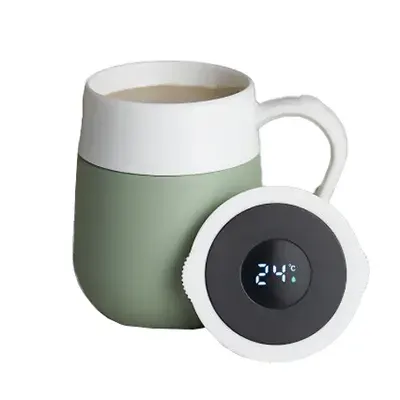 Caneca térmica com Display LED