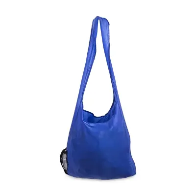 Sacola Portátil Dobrável Personalizada - azul