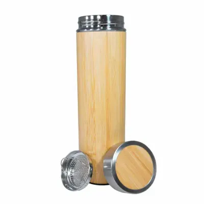 Garrafa Bambu Parede Dupla 500 ml com Infusor - 1461127