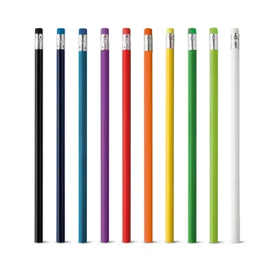 Lápis com borracha - cores variadas