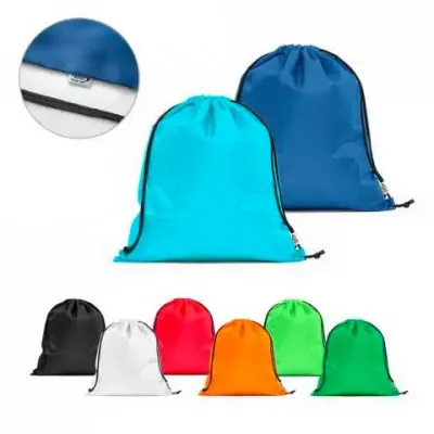 Sacolas tipo mochila em rPET - cores