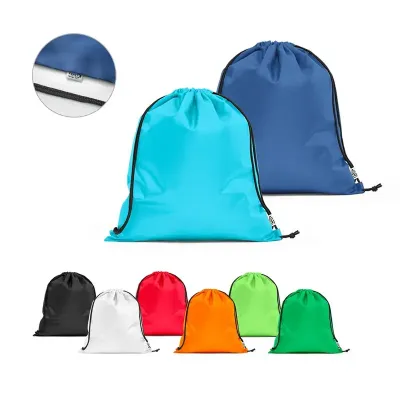 Saco tipo mochila ecológico: várias cores