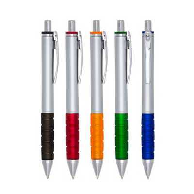 Caneta plástica várias cores