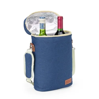 Porta vinho térmico azul