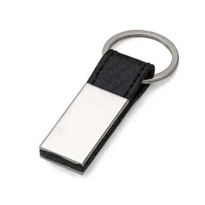 Chaveiro metálico com sintético