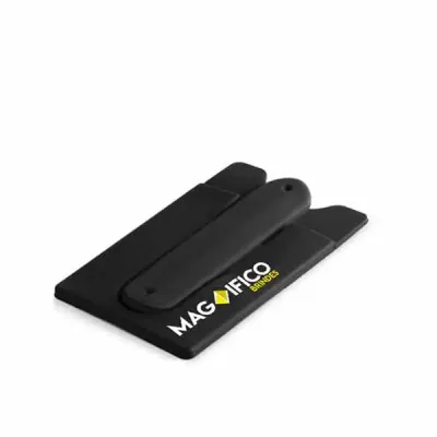 Porta Cartão Preto para Celular Em PVC - 1012872